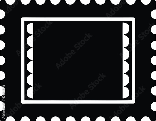 postage stamp on white background.eps