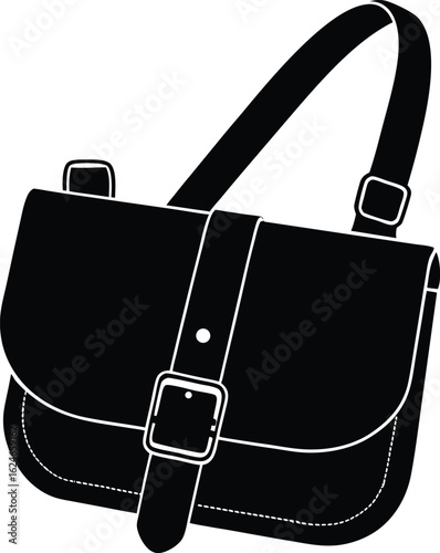 satchel strap on white background.eps
