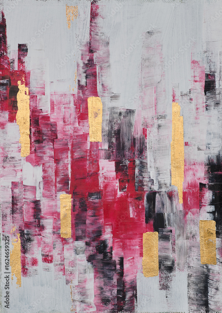 Fototapeta premium Bold and expressive abstract art with contrasting colors and striking lines, perfect for modern and vibrant interiors