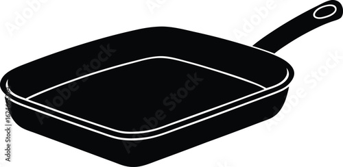 broiler pan on white background.eps