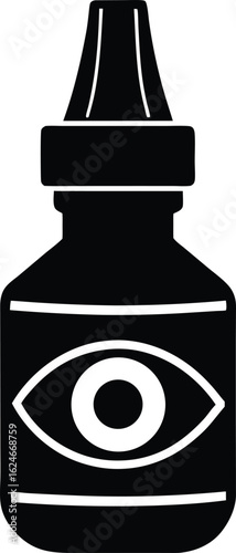 eye drop bottle on white background.eps