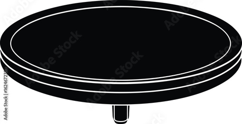 lazy susan on white background.eps