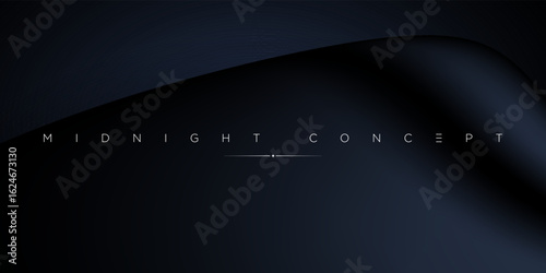 Elegant vector textile background with smooth draped folds in dark blue hues. Luxury satin texture ideal for premium branding, stylish digital compositions, and contemporary visuals.