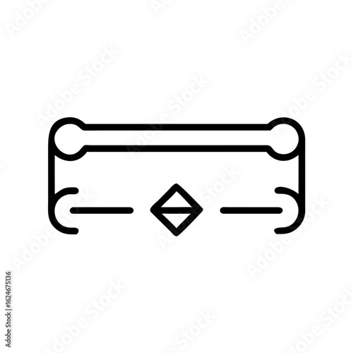 Scrollbar icon with linear design and minimalist style  