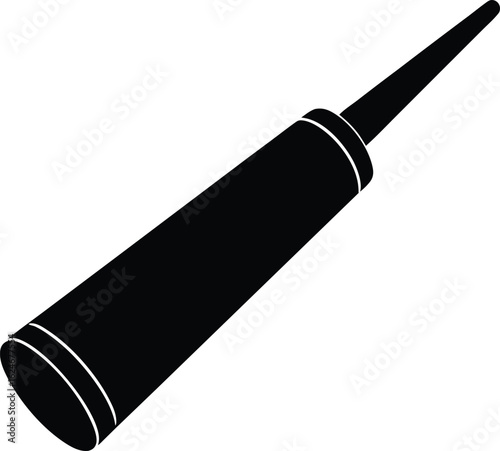 silicone sealant tube on white background.eps