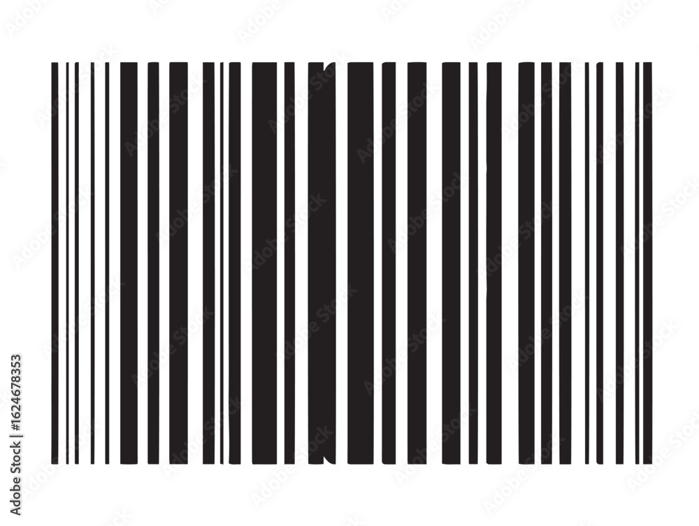 Simple black and white barcode vector symbol Simple black and white barcode vector symbol