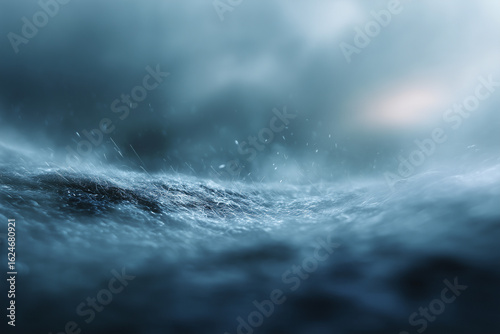 Abstract close-up of textured surface with dynamic light streaks creating a mysterious and ethereal atmosphere