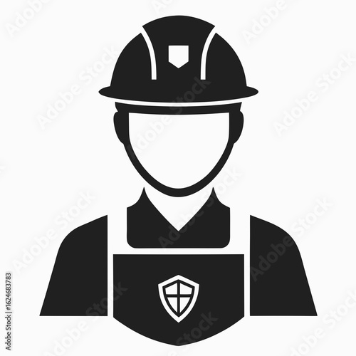construction worker with helmet