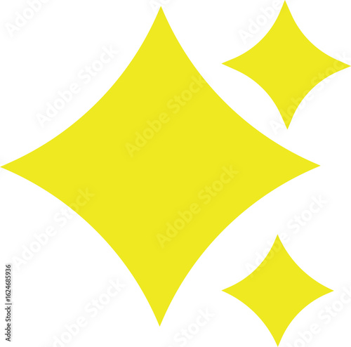 Yellow sparkle, bright shining star