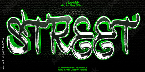 Street Vector Text Effect Editable Alphabet Urban Street Grafitti Spray Splash Hip Hop Station