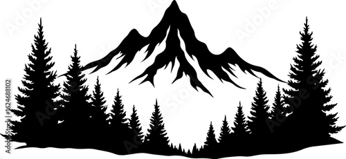Mountain Biker Silhouette on Cliff – Adventure Nature Scene"