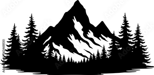 Mountain Biker Silhouette on Cliff – Adventure Nature Scene"