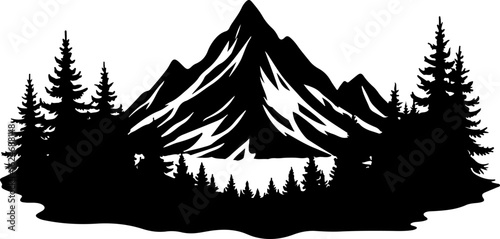 Mountain Biker Silhouette on Cliff – Adventure Nature Scene"