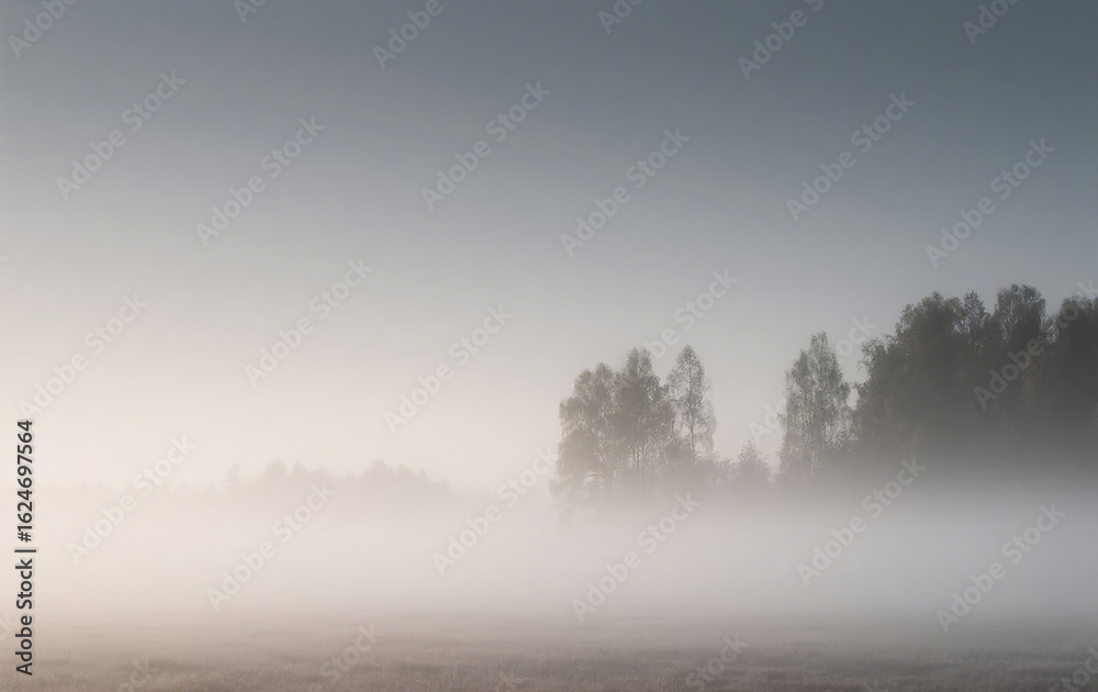Fototapeta premium misty morning in the forest