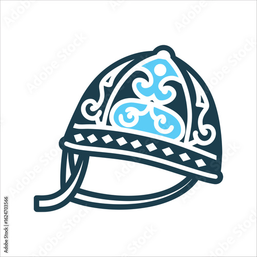 Stylized Helmet Vector Graphic Illustration Hat Custom apparel