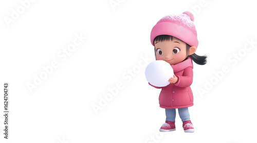 Girl with Snowball