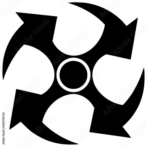 Spinner rotates and spins with twirls flips turns swirls dances revolves circles constantly moving quickly around