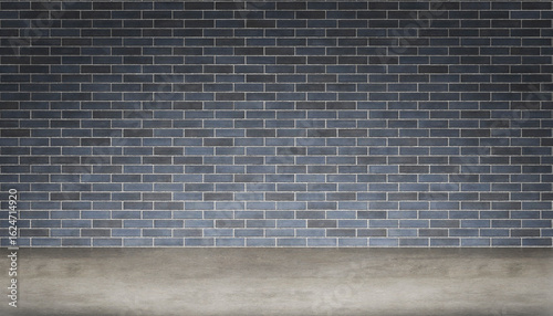 Fototapeta Naklejka Na Ścianę i Meble -  Inside the room, the floor is made of cement and the walls are made of bricks for advertising
