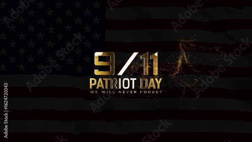 Patriot Day Commemoration Animated Banner, Remembering 9/11 Patriot Day Opener
