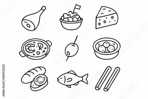 Food Around The World Icons