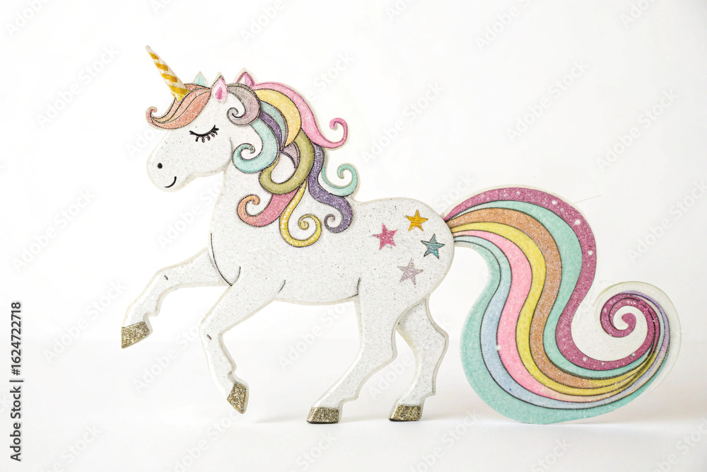 custom made wallpaper toronto digitalColorful unicorn craft has glitter texture and soft lighting for posters, kids branding, or magical presentations.