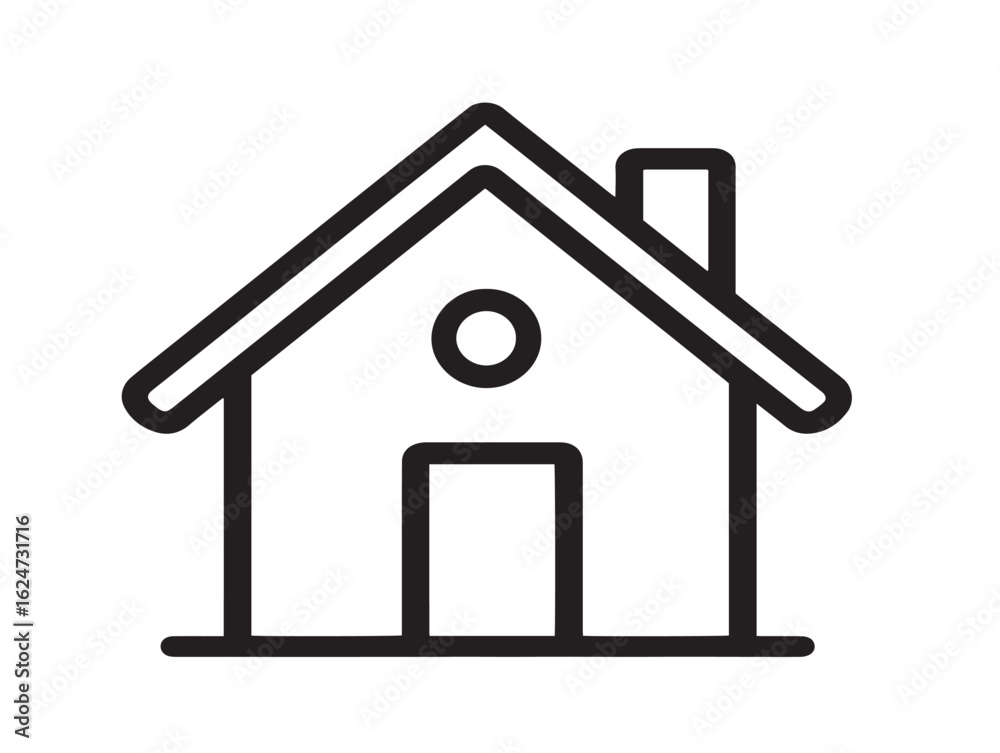 Stylish Household Symbol with Minimalist Clean Vector Illustration Stylish Household Symbol with Minimalist Clean Vector Illustration