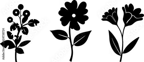 "Minimalist Wildflower Trio"