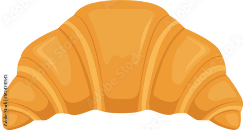 Croissant Icon Flat Minimalist