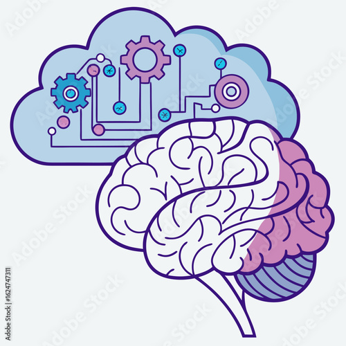 brain and cloud