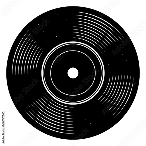 vinyl record with blue background