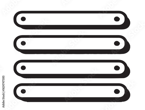 Hamburger Menu Icon in Clean Line Art