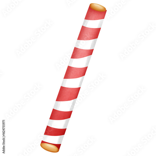 Quadro em tela red and white candy striped cookie stick with toasted ends