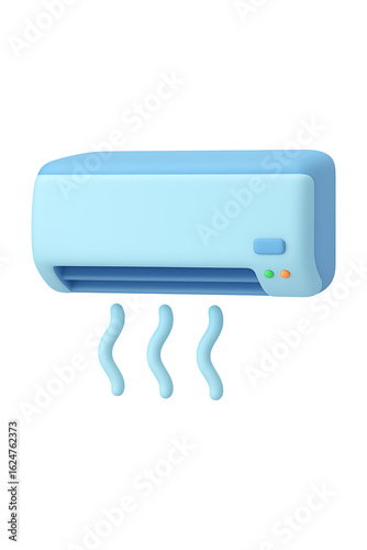 3D Air Conditioner high quality realistic image