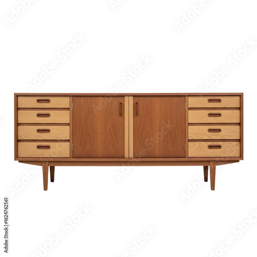 Tableau sur toile Mid-century modern wooden sideboard or credenza