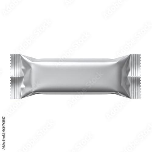 Tableau sur toile lank silver snack wrapper for product mock-up