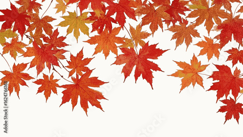 Sanctuary Shade Japanese Maple Beautiful leafy tree isolated watercolor vector illustration svg