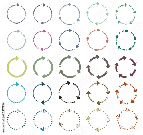 circle arrow icon vector illustration