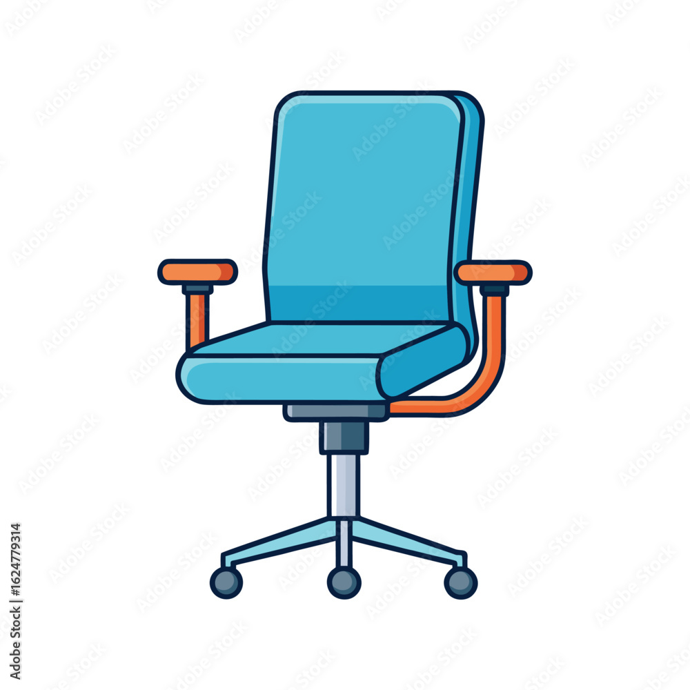 Modern Office Chair Vector Illustration Modern Office Chair Vector Illustration