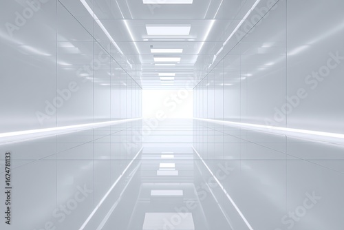 White futuristic hallway