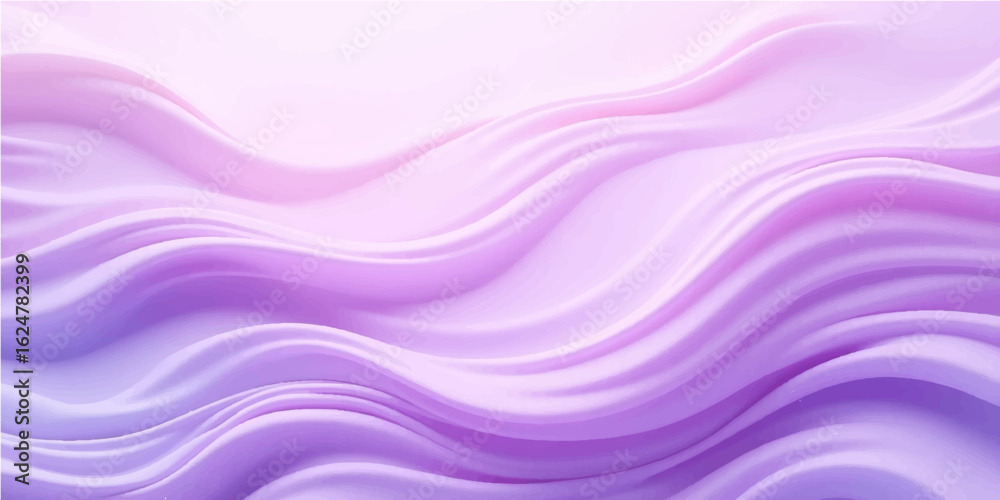 Naklejka premium Dreamy Lavender and Pink Flowing Waves for Elegant Fantasy-Themed Abstract Backgrounds