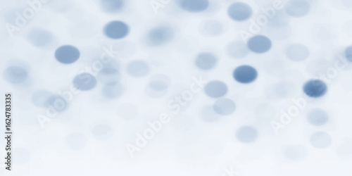 Abstract blue background with seamless bubble pattern and textured circular design elements