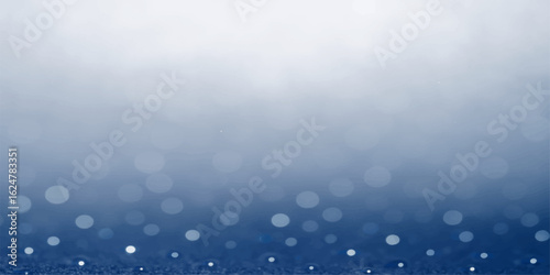 Bright blue ocean and sky with soft bokeh light and winter clouds background