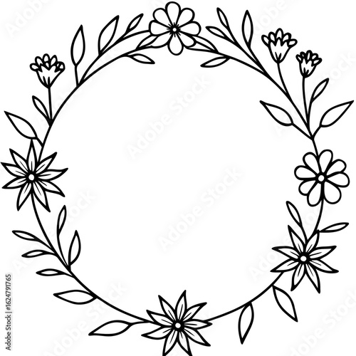 Clean Line Wildflower Ring