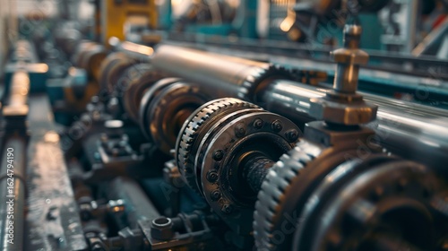 A photo of a printing machine parts