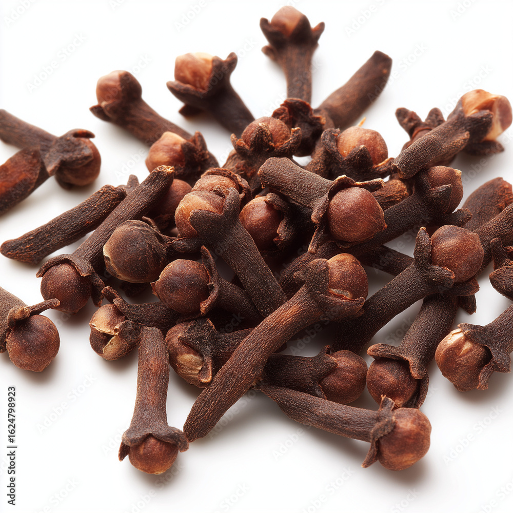 Fototapeta premium cloves on white background