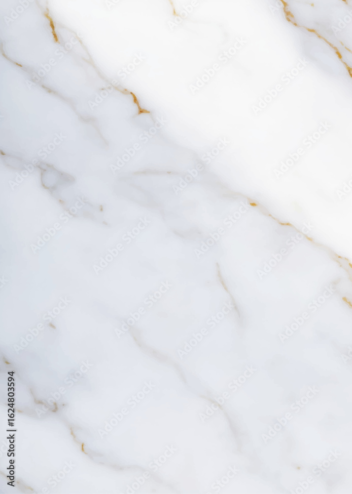 Obraz premium Luxurious white Carrara statuaries marble texture background. Calacatta glossy marble with golden streaks. Luxury White Gold Marble texture background vector. Luxurious floor marbling texture design.