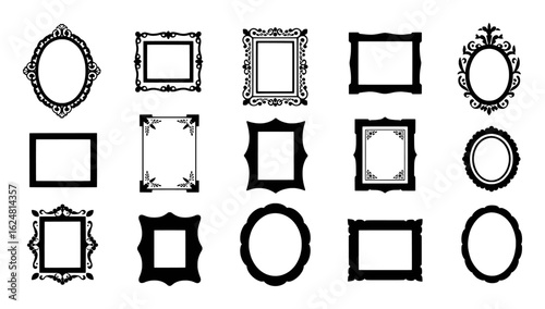 Ornate decorative frames and borders for pictures and photos vintage