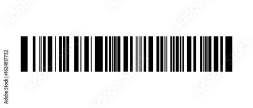Fake long Line barcode icon design.