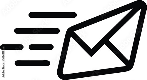 Fast email delivery icon