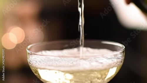Close-up of a clear glass cocktail bowl